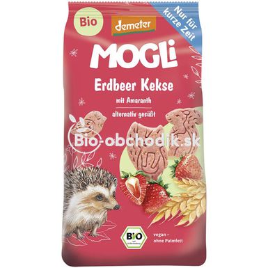 Bio jahodové sušienky s amarantom pre deti 125g Mogli