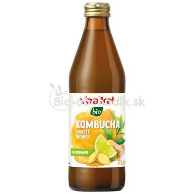 KOMBUCHA "Zázvor a Limetka" BIO 330ml Voelkel